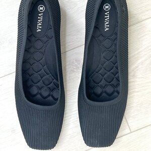 Vivaia Square Toe Chunky Heels (Size 41.5 / 10/5)